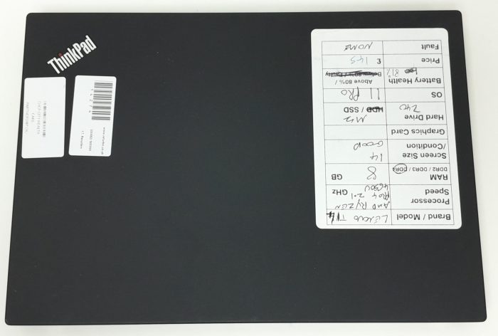 Lenovo ThinkPad T14 - AMD Ryzen Pro 4 4650U 2.1GHz - 8GB Ram - 14" - 240 M2 SSD - Windows 11 Pro - Image 4