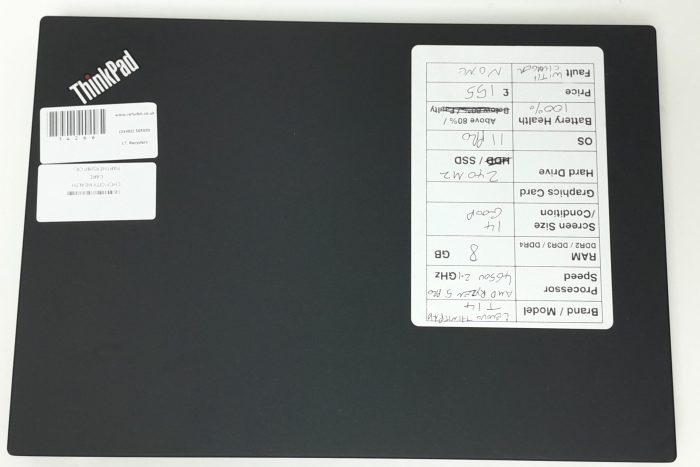 Lenovo ThinkPad T14 - AMD Ryzen 5 Pro 4650U 2.1GHz - 8GB Ram - 14" - 240 M2 SSD - Windows 11 Pro - Image 4