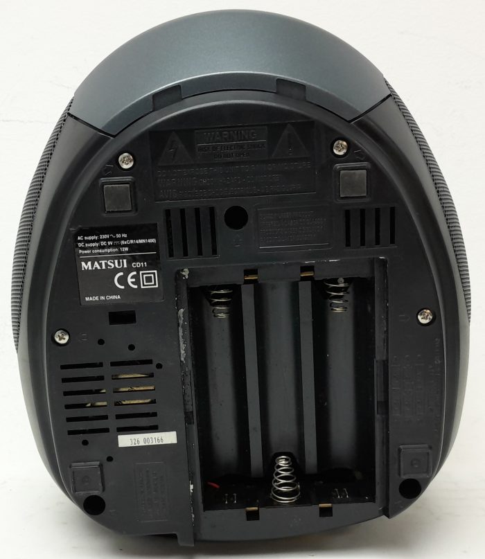 Matsui CD11 CD Player with AM/FM Radio - Image 4