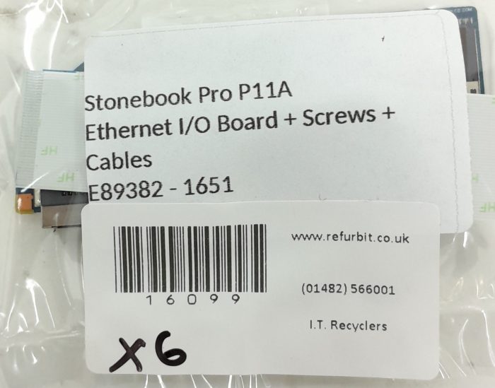 Stonebook Pro P11A Ethernet I/O Board + Screws + Cables E89382-1651 - Image 3