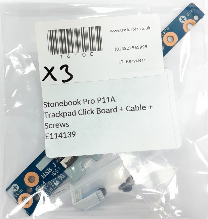 Stonebook Pro P11A E89382 Trackpad Click Board + Cable + Screws E114139 - Image 3