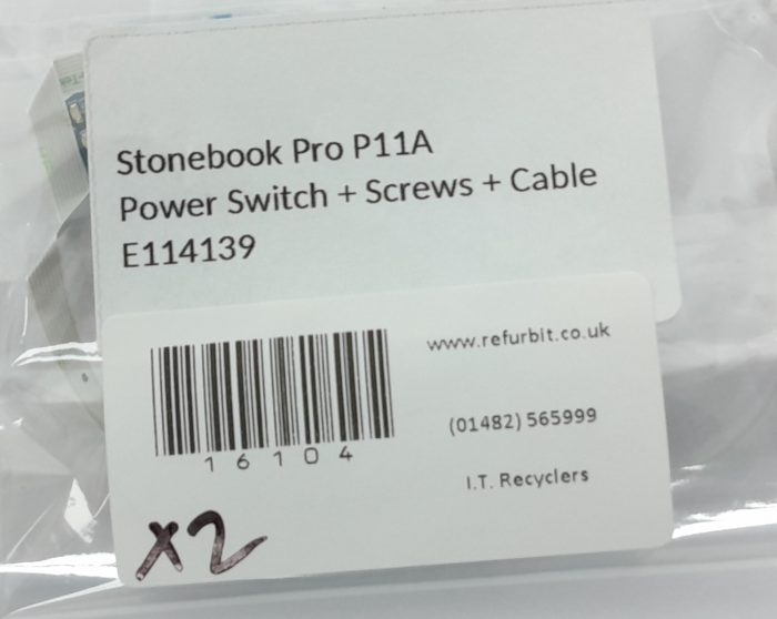 Stonebook Pro P11A Power Switch + Screws + Cables E114139 - Image 3