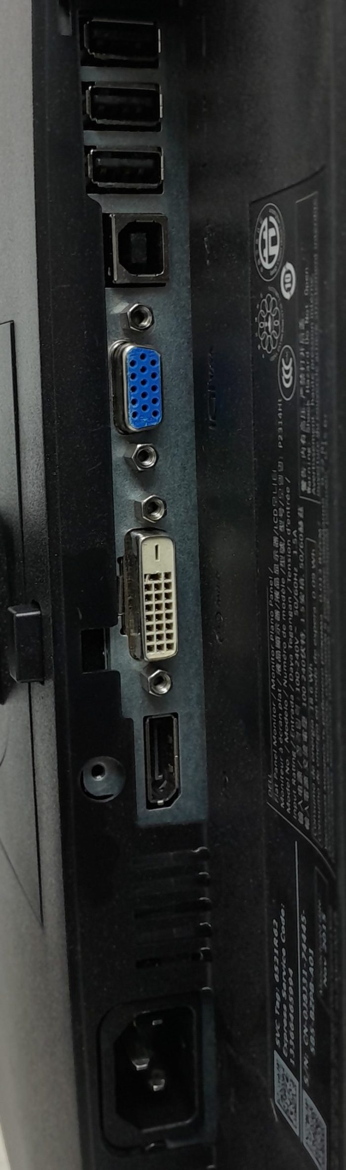 Dell Monitor 23" P2314Ht DVI VGA DisplayPort Flat Panel - Image 5