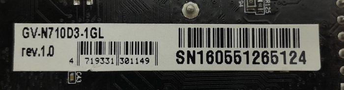 Gigabyte GV-N710D3-1GL HDMI DVI VGA Graphics Card - Image 3