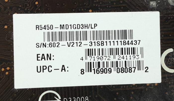 MSI R5450-MD1GD3H/LP HDMI DVI VGA Graphics Card - Image 3