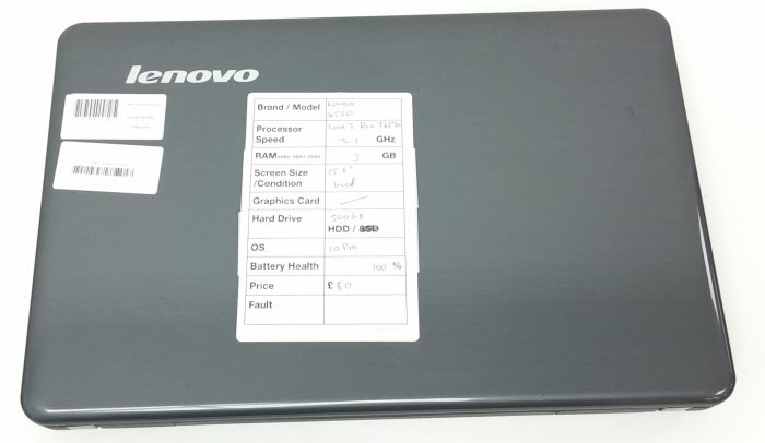 Lenovo G550 2958 - Core 2 Duo T6570 2.1GHz - 3GB RAM - 15.6" - 500GB HDD - Windows 10 Pro - Image 4