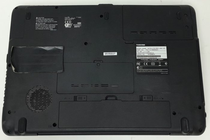Toshiba Satellite Pro L450-13R - Celeron 900 2.2GHz - 4GB Ram - 15.6" - 250GB HDD - Windows 10 Pro - Image 5