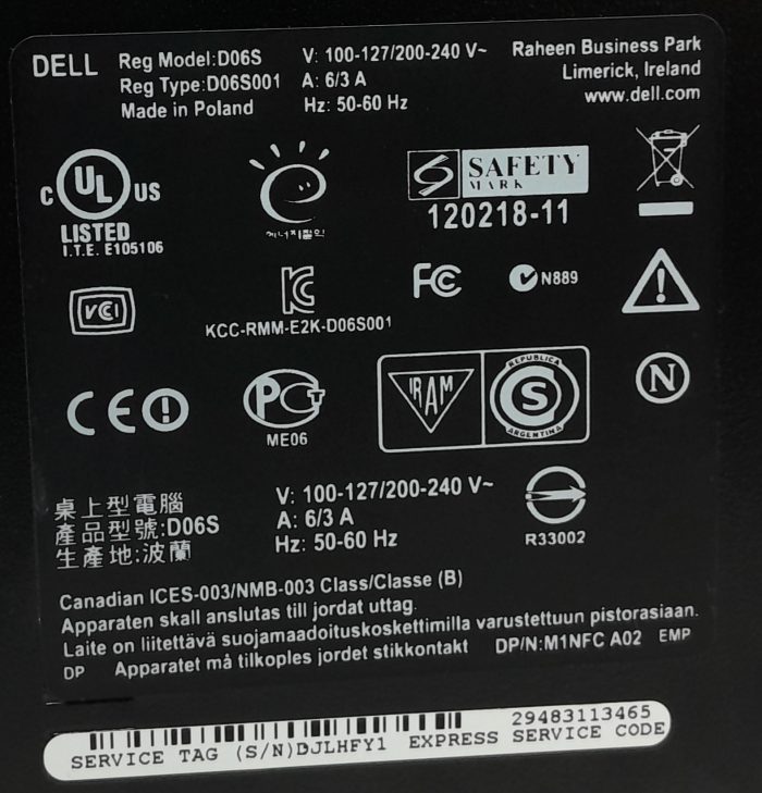 Dell Vostro 270S - SFF - i3-3240 3.40Ghz - 4GB RAM - 500GB HDD - Windows 10 - Image 4