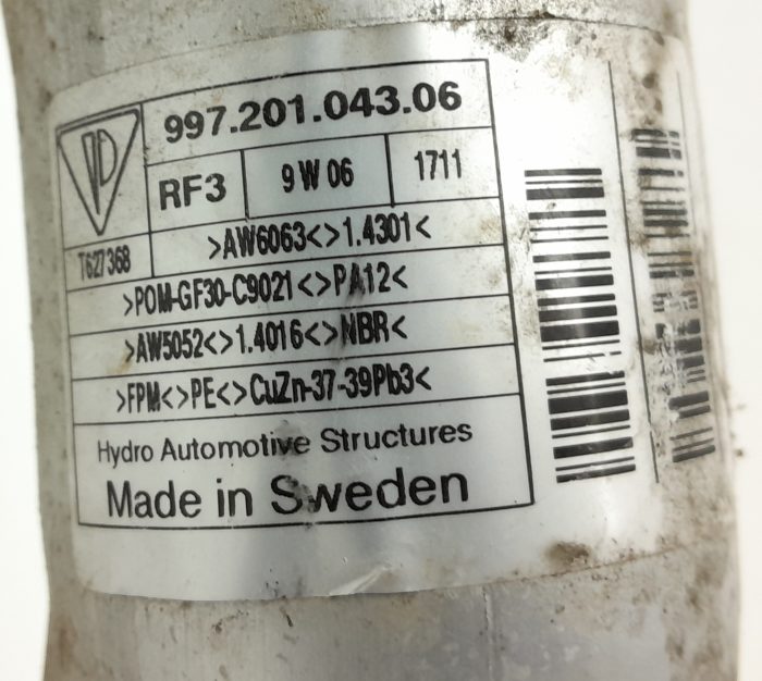 Porsche Boxster 911  Cayman 987.1 99720104306 Petrol Fuel Filter Neck Pipe - Image 3