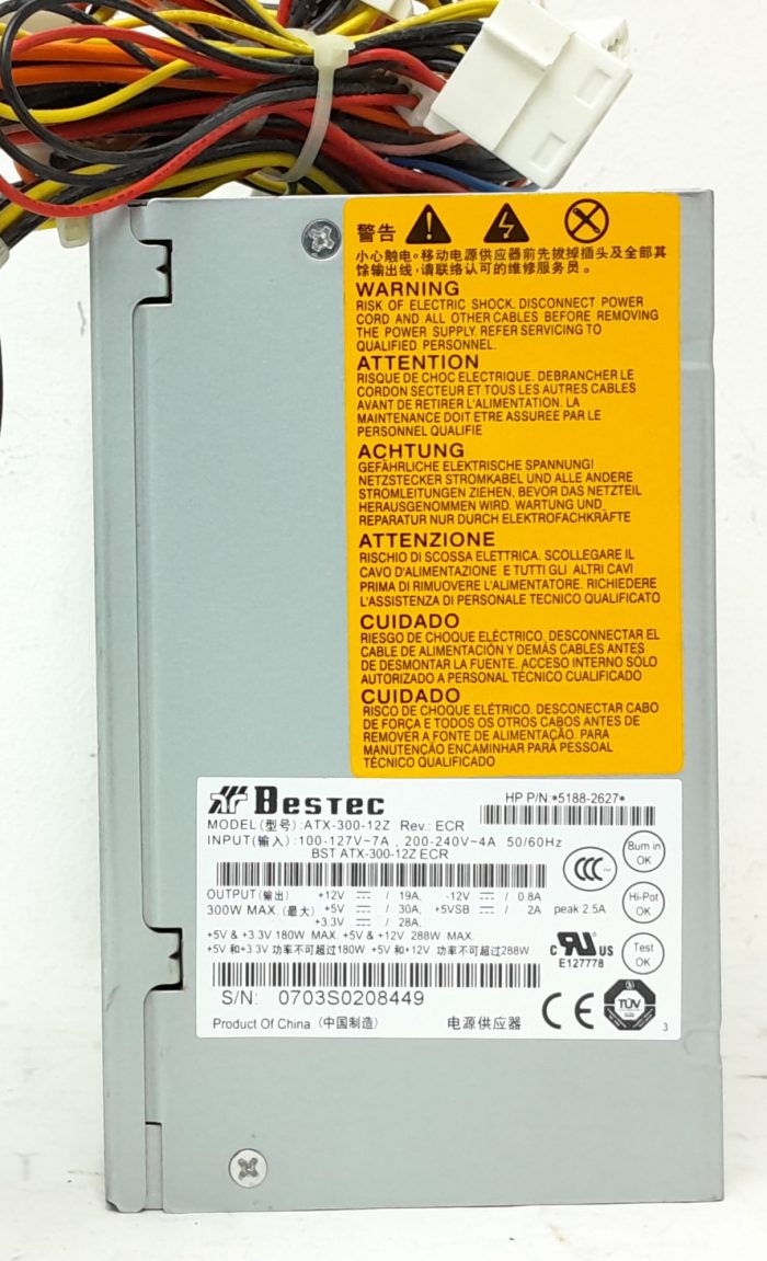 Bestec ATX-300-12Z 300W Power Supply Unit - Image 2