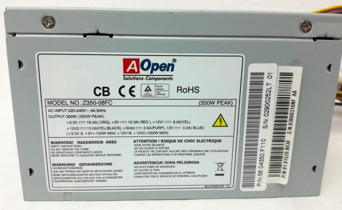 A Open Z350-08FC 350W Power Supply Unit PSU - Image 3