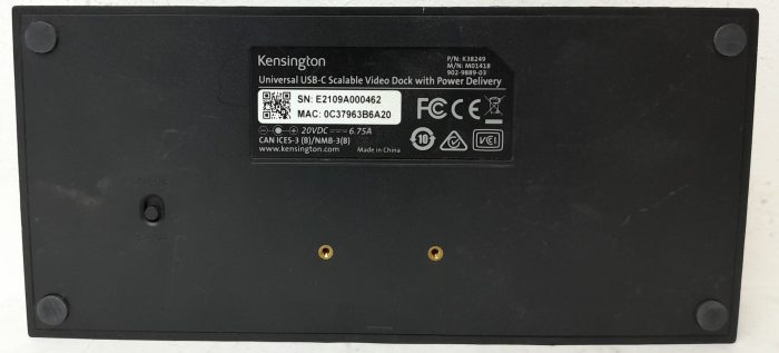Kensington M01418 Universal USB-C Scalable Video Dock with Power Delivery - Image 3