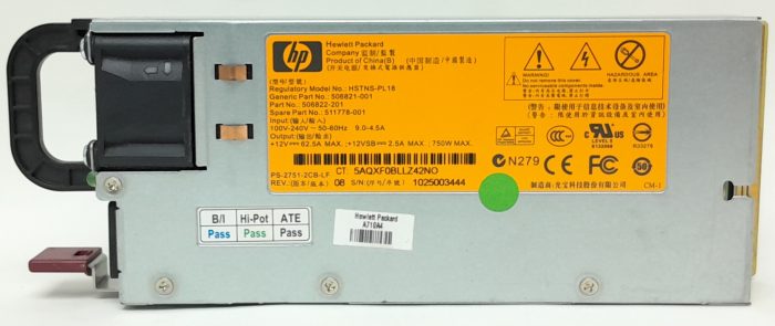 HP HSTNS-PL18 750W Power Supply Unit PSU - Image 2