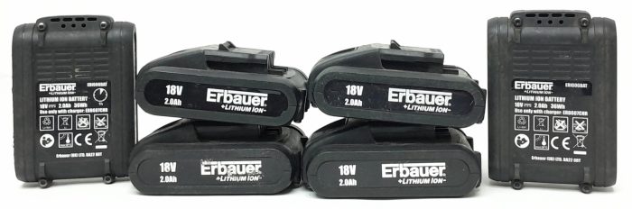 Erbauer ERB607CHR Battery Charger + x6 Batteries - Image 4