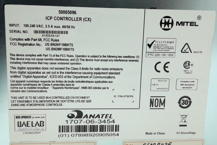 Mitel 50005096 ICP Controller (CX) - Image 3