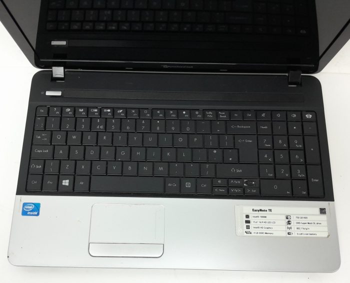 Packard Bell EasyNote TE11HC - Celeron 1000M 1.8GHz -4GB Ram - 15.6" - 500GB HDD - Windows 10 Home - Image 8