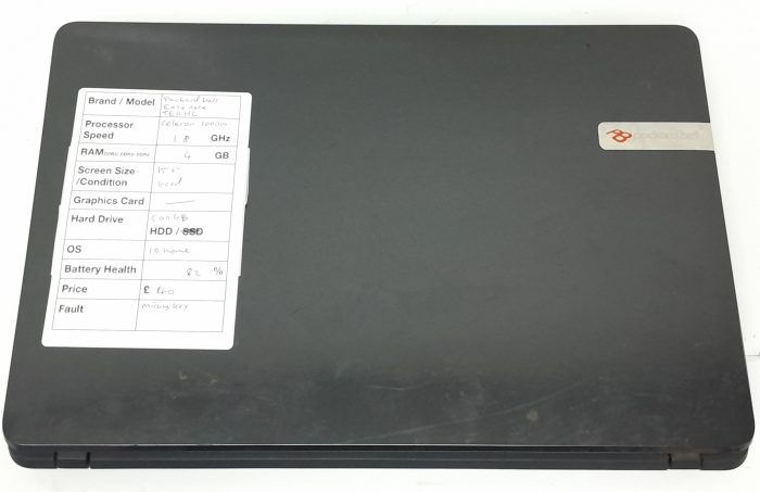 Packard Bell EasyNote TE11HC - Celeron 1000M 1.8GHz -4GB Ram - 15.6" - 500GB HDD - Windows 10 Home - Image 4