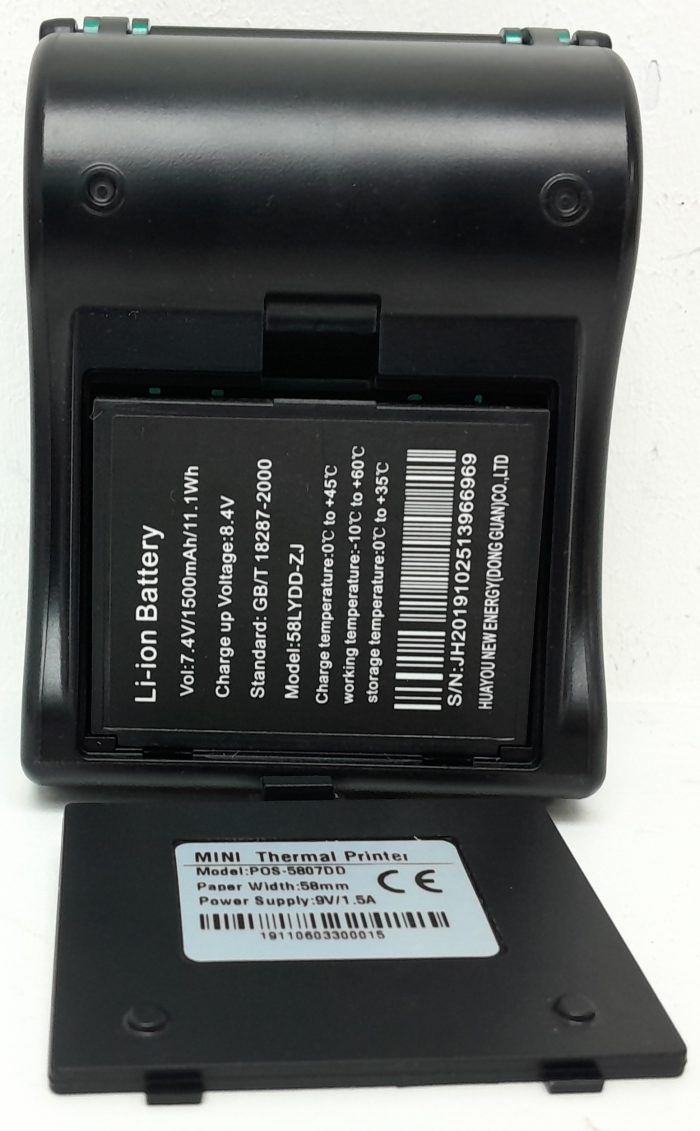 POS-5807DD 58mm Mini Thermal Bluetooth Receipt Printer - Image 5