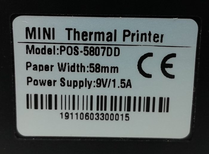 POS-5807DD 58mm Mini Thermal Bluetooth Receipt Printer - Image 4