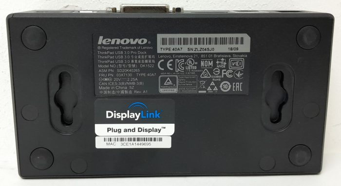 Lenovo ThinkPad DK1522 USB 3.0 Universal Pro Dock Docking Station - Image 4