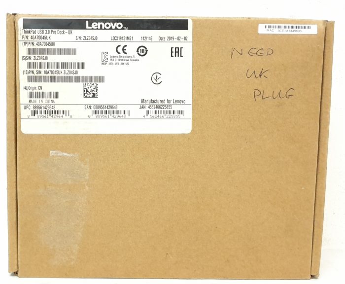 Lenovo ThinkPad DK1522 USB 3.0 Universal Pro Dock Docking Station - Image 3