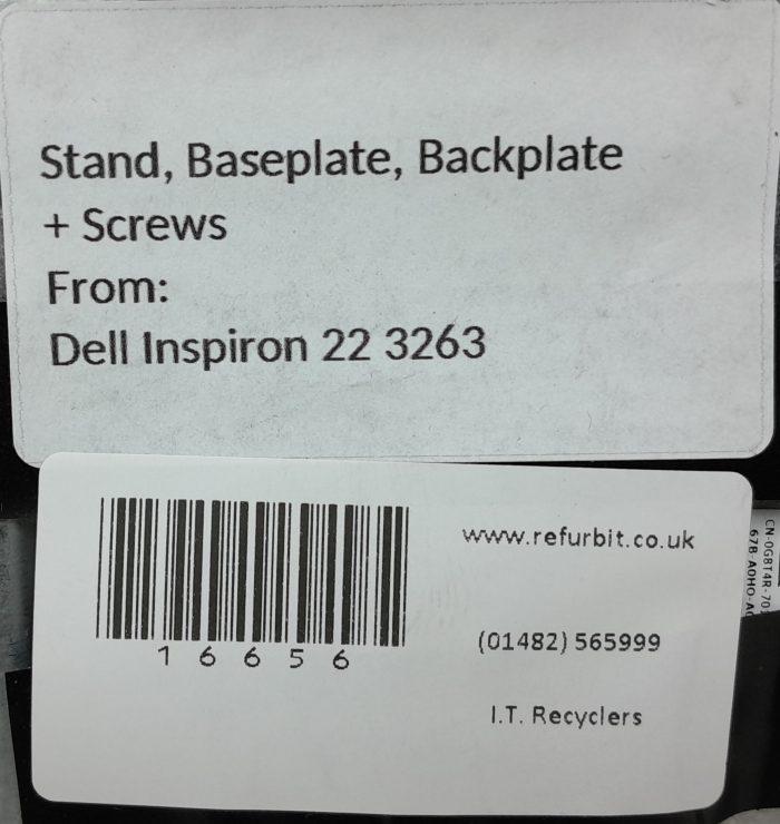 Dell Inspiron 22 3263 Stand, Baseplate, Backplate + Screws - Image 3