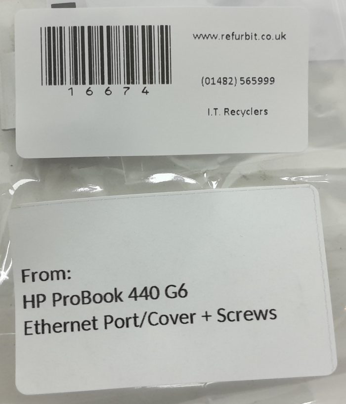 HP ProBook 440 G6 Ethernet Port/ Cover + Screws - Image 3