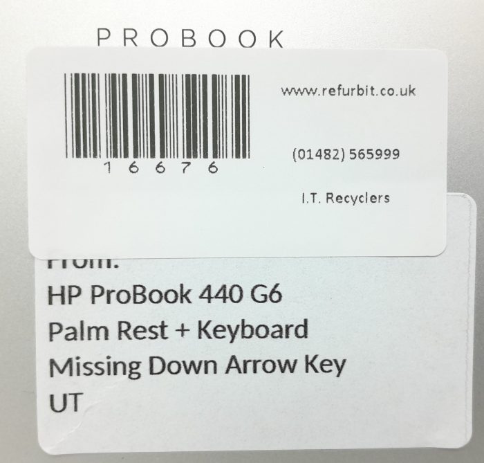 HP ProBook 440 G6 Palm Rest + Keyboard UT - Image 3