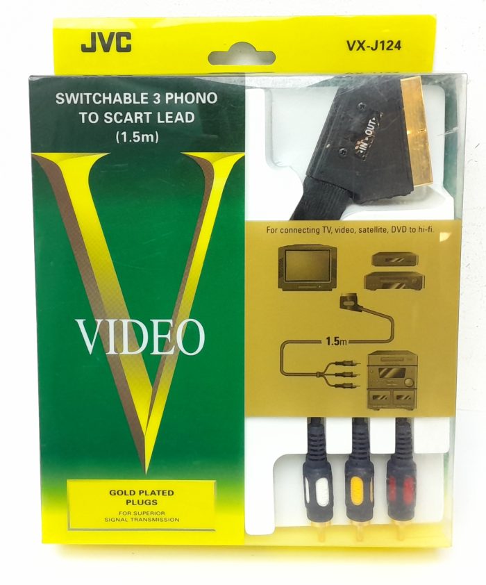 JVC VX-J124 Switchable 3 Phono to SCART Lead (1.5m) - Image 2