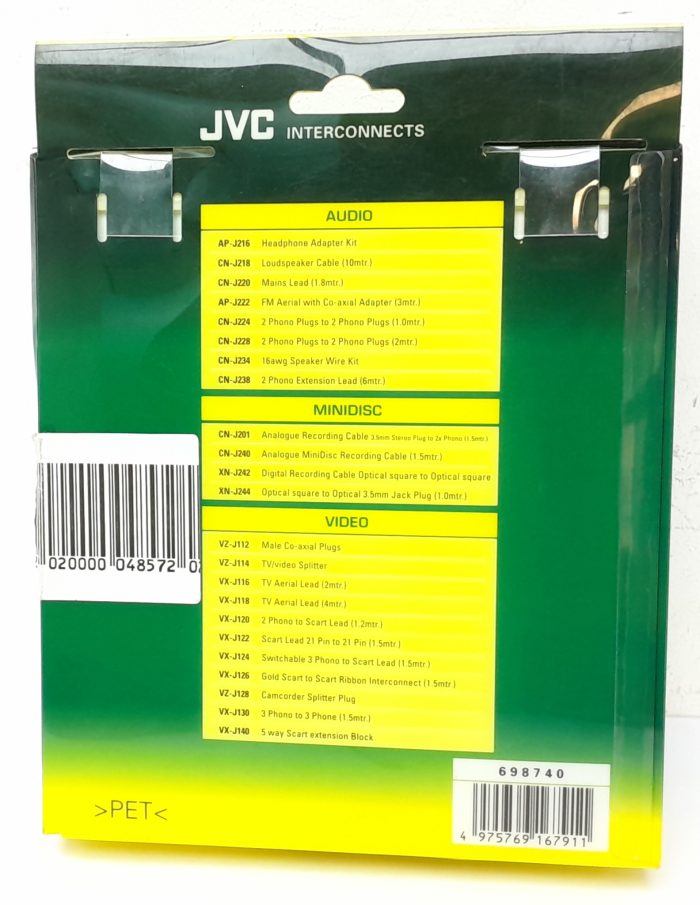 JVC VX-J124 Switchable 3 Phono to SCART Lead (1.5m) - Image 3