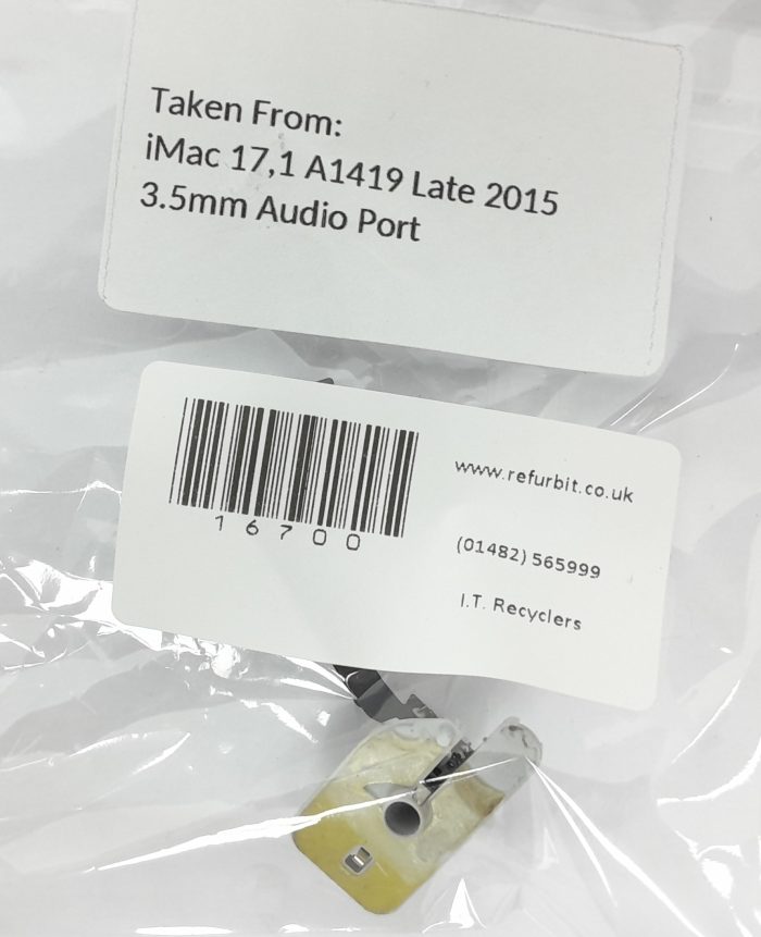 Apple A1419 iMac 17.1 Late 2015 3.5mm Audio Port - Image 3