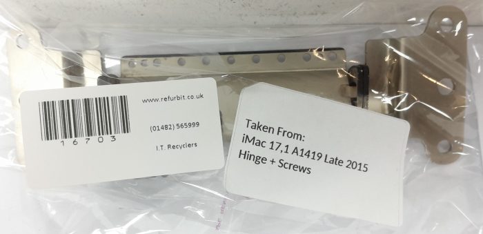 Apple A1419 iMac 17.1 Late 2015 Hinge + Screws - Image 3