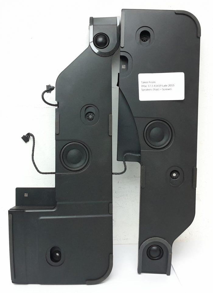 Apple A1419 iMac 17.1 Late 2015 Speakers (Pair) + Screws - Image 2