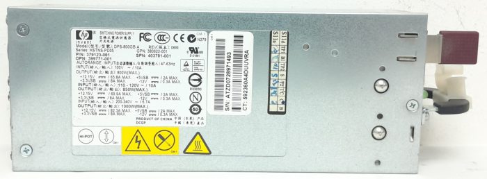 HP DPS-800GB 1000W Power Supply Unit PSU - Image 2