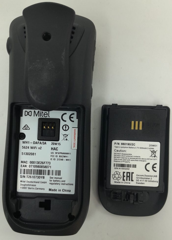 Mitel WH1-DAFA/3A WiFi Handset - Image 3