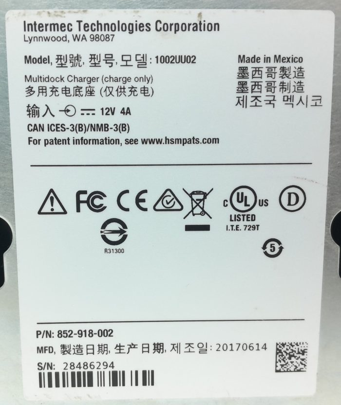 Intermec 1002UU02 Charging Dock Only For CK70/CK71 Barcode Scanner - Image 3