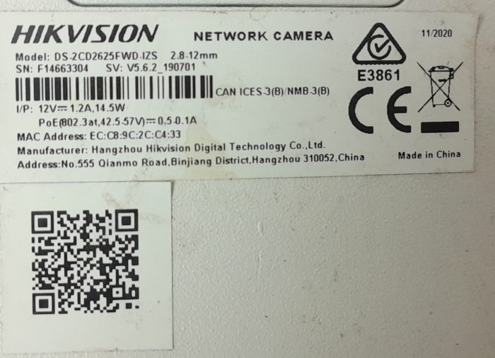 Hikvision DS-2CD2625FWD-IZS 2.8-12mm CCTV Network Camera - Image 3