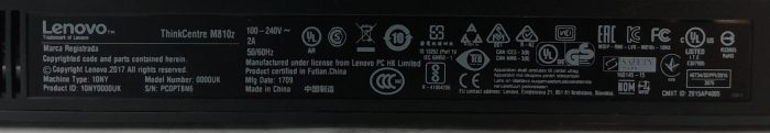 Lenovo ThinkCentre M810z - i5-7400 3GHz - 12GB Ram - 21.5" - 500GB HDD - Windows 11 Home - Image 4