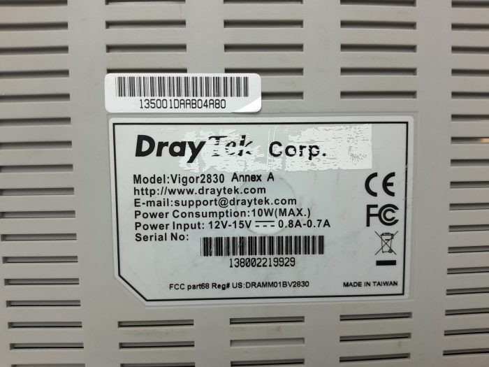 Draytek Vigor2830 Annex A ADSL2+ Security Firewall - Image 3