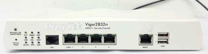 Draytek Vigor2832n Annex A ADSL2+ Security Firewall - Image 2
