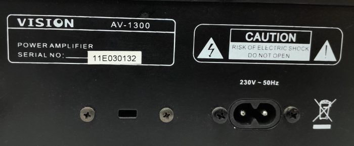 Vision AV-1300 Amplifier - Image 3