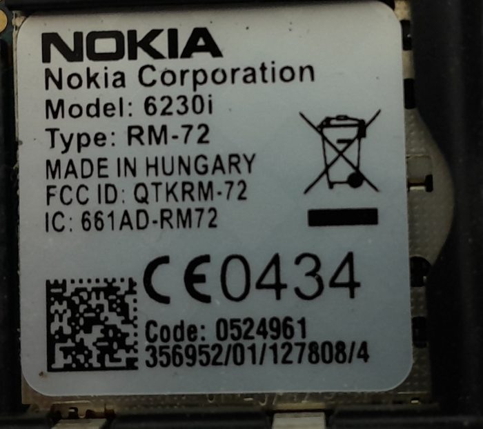 Nokia 6230i Vintage Mobile Phone - Image 3