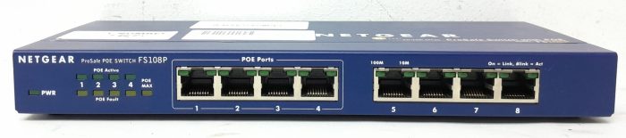 Netgear Prosafe FS108P 8 Port 10/100 Mbps Switch with PoE - Image 2