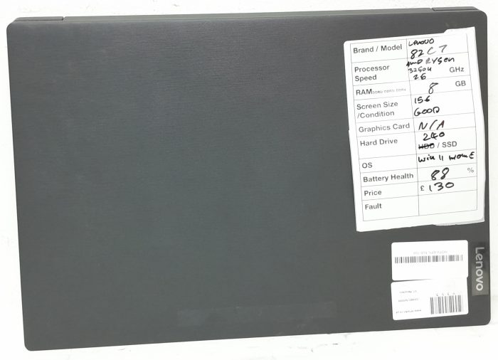 Cheap Windows Laptop - Lenovo V15-ADA 82C7 - AMD Ryzen 3250U 2.6GHz - 8GB Ram - 15.6" - 240GB SSD - Windows 11 Home - Image 4