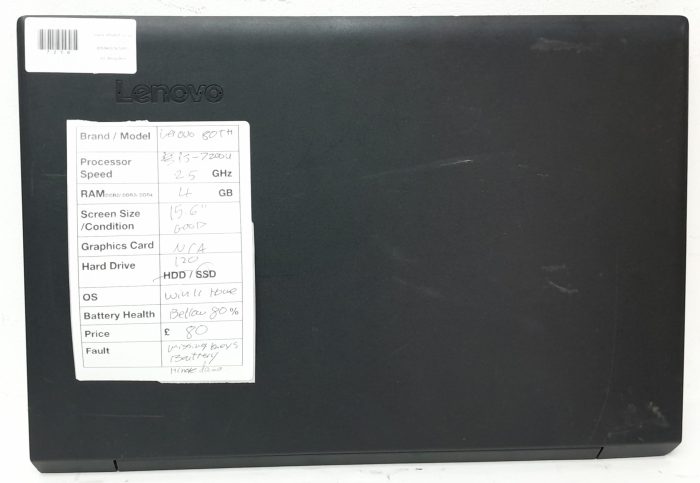 Cheap Windows Laptop - Lenovo V110-15IKB 80TH - i5-7200U 2.5GHz - 4GB Ram - 15.6" - 120GB SSD - Windows 11 Home - Image 4