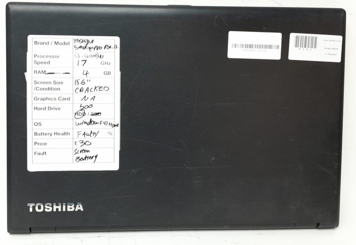 Cheap Windows Laptop - Toshiba Satellite Pro R50-B-12P - i3-4005U 1.7GHz - 4GB - 15.6" - 500GB HDD - Windows 10 Home - Image 4
