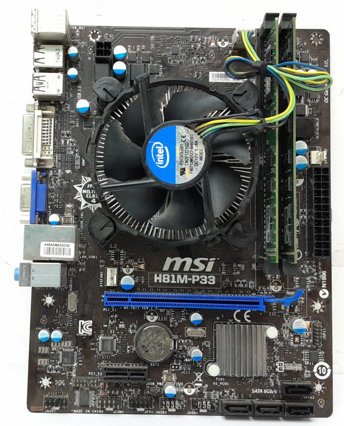 MSI H8IM-P33 - Core i3-4130 @ 3.40 - 6GB RAM - Motherboard with I/O Shield - Image 2
