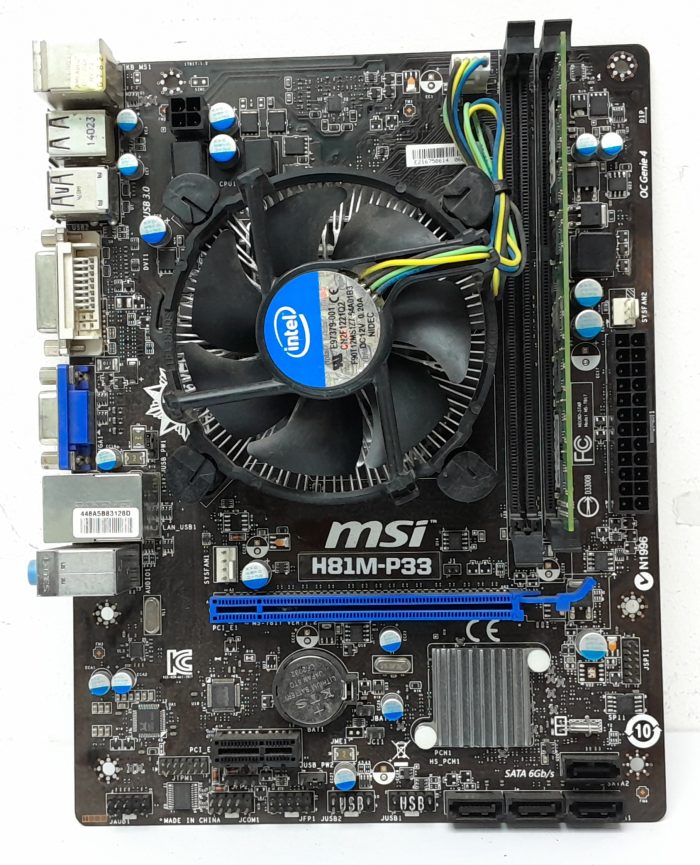 MSI H8IM-P33 - Core i3-4130 @ 3.40 - 4GB RAM - Motherboard with I/O Shield - Image 2