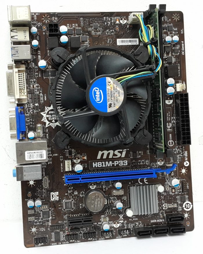 MSI H8IM-P33 - Core i5-4460 @ 3.20 - 4GB RAM - Motherboard with I/O Shield - Image 2