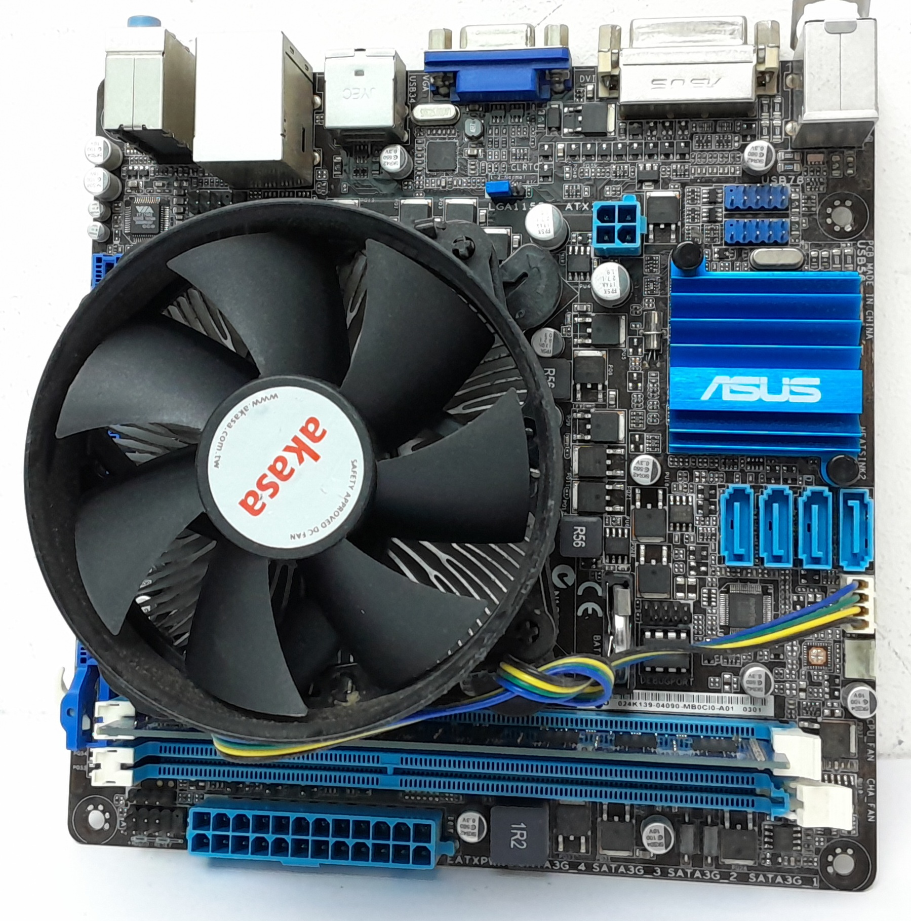 20240730_154632 Asus P8H611LXRMSI - Core i3-2120 3.30 - 4GB Ram - Motherboard with I/O Shield - Image 1